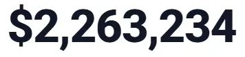 Example plan, lifetime taxes and Medicare: $2,263,234